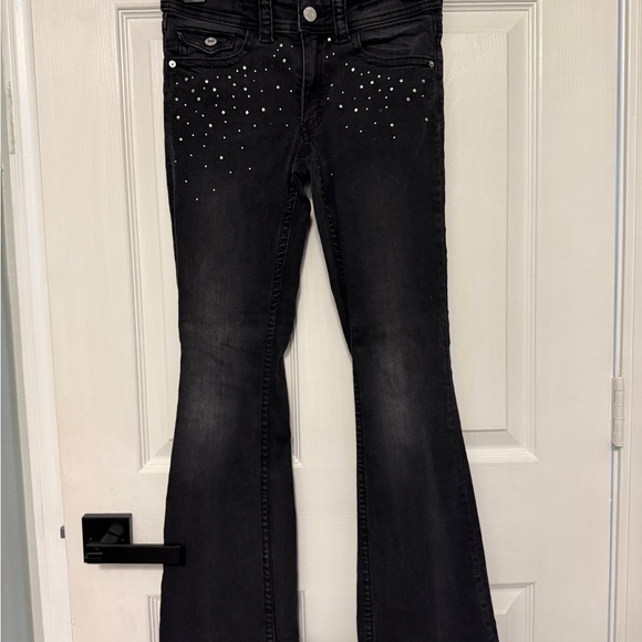 H&M Other - H&M Black Flare Jeans with Studded Details